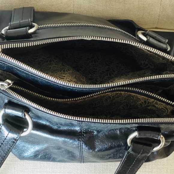 HOBO Leather Over-the-Shoulder Satchel Handbag - Picture 12 of 12